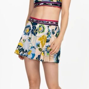 Johnny Was Bee Active Full Pleat Tennis Skirt XS